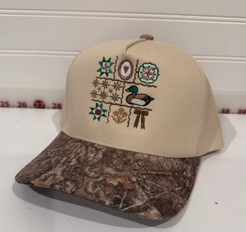 Camo quilt cap