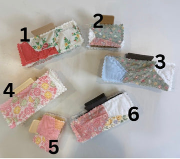 Quilted claw clips