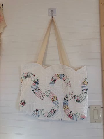 Large white tote