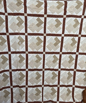 Brown quilt top