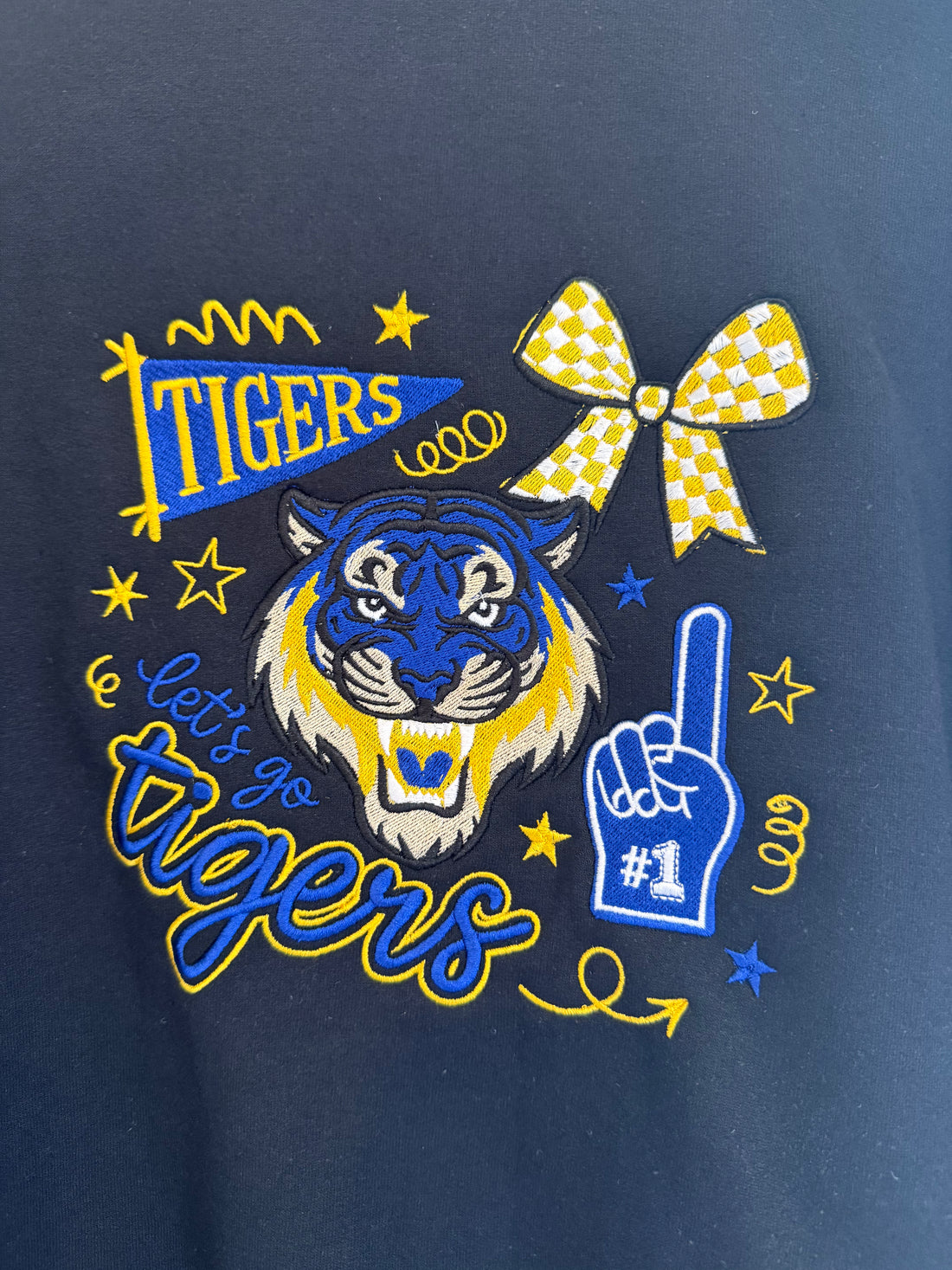 kids mascot embroidered pullover